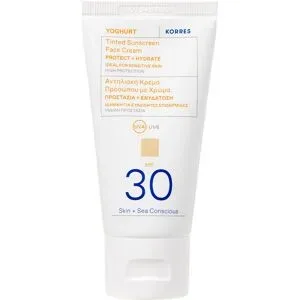 50ml KORRES Yoghurt Tinted Sunscreen Face Cream SPF 30