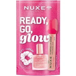 18ml NUXE Pink Glow on the Go (Oil 10ml + Lippenserum 8ml + Haargummi)