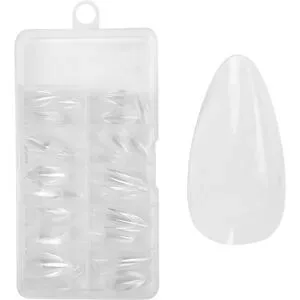 100 Stück Juliana Nails No File - Press-On Fullcover Tips clear ? Mandel - medium