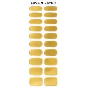 Love'n Layer Metallic Shiny Gold Nail Sticker (20 Stück)