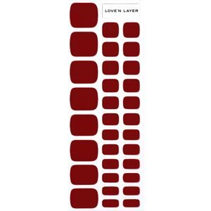 Love'n Layer Solid Toe Burgundy Red