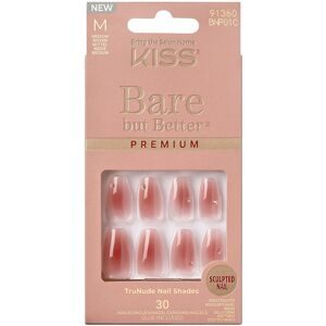 Kiss Bare-But-Better Prem Nails Shine Pink