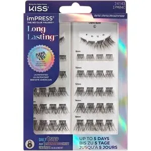 Kiss imPRESS Pre-glued Long Lasting Multi 04 Demi Bold