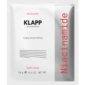 KLAPP RECHARGE Niacinamide Triple Action Refine Sheet Mask 1 Stück