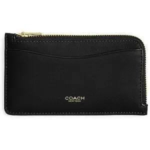 COACH Kartenetui NEW YORK schwarz Damen