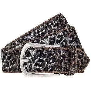 B.BELT Ledergürtel grau   90 damen