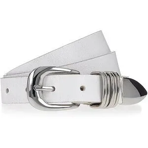 B.BELT Ledergürtel  weiss   100 damen