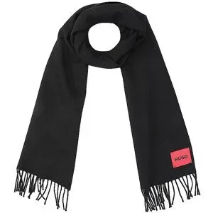HUGO Schal JUSTER_35 schwarz Herren