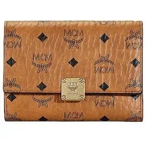 MCM Geldbörse AREN VISETOS Small braun Damen