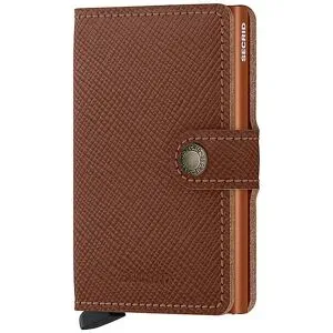 SECRID Geldbörse - Miniwallet Saffiano caramel hellbraun Damen