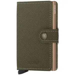 SECRID Geldbörse - Miniwallet Saffiano olive olive Damen