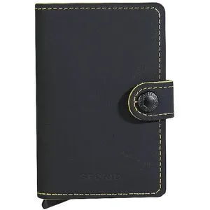 SECRID Geldbörse - Miniwallet Matte black & ochre schwarz damen