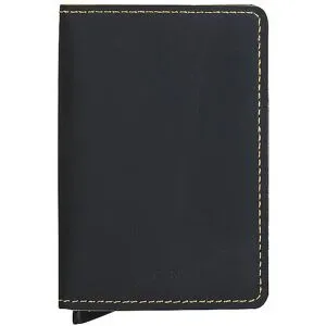 SECRID Geldbörse - Slimwallet Matte black & ochre schwarz Damen