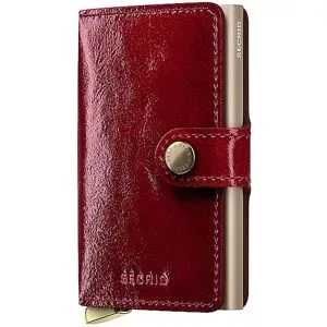 SECRID Geldbörse - Miniwallet Premium Naplak red dunkelrot damen