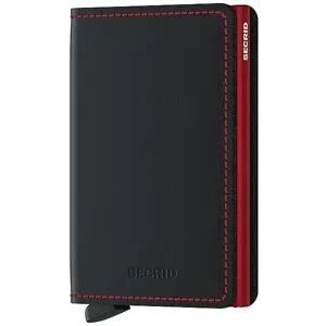 SECRID Geldbörse - Slimwallet Matte black & red schwarz Damen