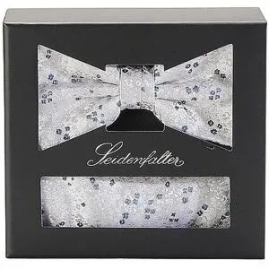 SEIDENFALTER Set Fliege und Stecktuch beige herren