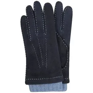 TR-HANDSCHUHE Lederhandschuhe dunkelblau   8,5 Herren
