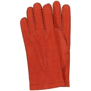 TR-HANDSCHUHE Lederhandschuhe orange   9 Herren