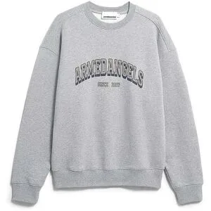 ARMEDANGELS Sweater Relaxed Fit WORDMARK hellgrau   XXL Herren