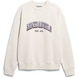 ARMEDANGELS Sweater Relaxed Fit WORDMARK creme   S Herren