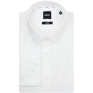 Boss Hemd Slim Fit weiss   43 Herren