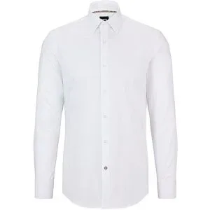 Boss Hemd Slim Fit H-HANK weiss   39 Herren