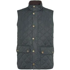 BARBOUR Steppgilet LOWERDALE dunkelgrün   M herren