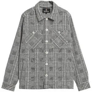 BARBOUR Overshirt GLENCHECK ALDERNEY creme   S herren