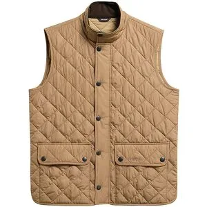 BARBOUR Steppgilet LOWERDALE beige   M Herren