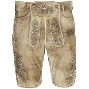 BECKERT Trachten Lederhose LICHTENSTEIN  braun   48 herren