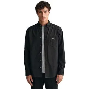 GANT Hemd Regular Fit  schwarz   M Herren
