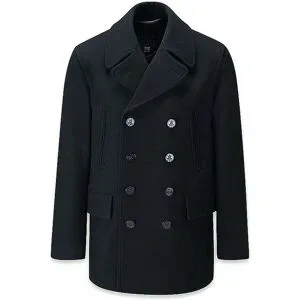 GLOVERALL Wollmantel CHURHILL  blau   S Herren