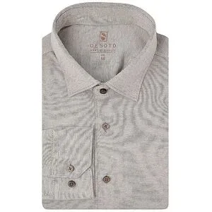 DESOTO Jerseyhemd beige   S Herren