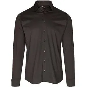 DESOTO Jerseyhemd Slim Fit  braun   S Herren
