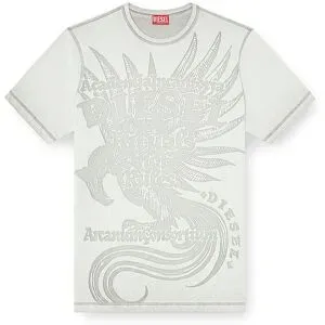 Diesel T-Shirt T-RAWJUST-AA1 hellgrau   XL Herren