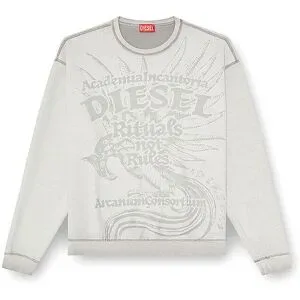 Diesel Sweater S-ARON-RAW hellgrau   L herren
