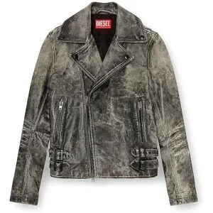 Diesel Lederjacke grau   50 Herren
