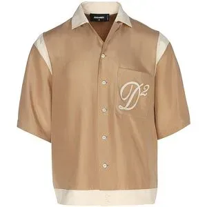 DSQUARED2 Seidenhemd orange   46 Herren