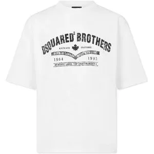 DSQUARED2 T-Shirt Loose Fit weiss   XXL Herren