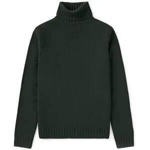 ECOALF Rollkragenpullover BRUN dunkelgrün   XL Herren