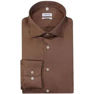 SEIDENSTICKER Hemd Regular Fit braun   39 Herren