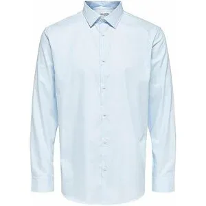 SELECTED Hemd Slim Fit SLHSLIMETHAN blau   M Herren
