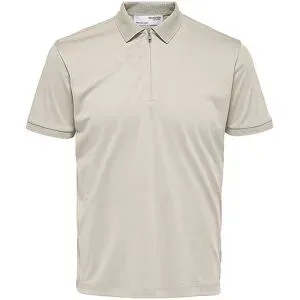 SELECTED Poloshirt SLHFAVE beige   M Herren