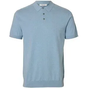 SELECTED Poloshirt SLHBERG hellblau   L Herren