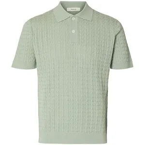 SELECTED Poloshirt SLHMATTIS  hellgrün   XL herren