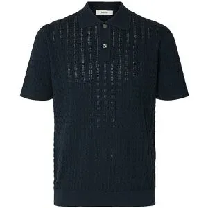 SELECTED Poloshirt SLHMATTIS  blau   XXL herren
