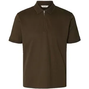 SELECTED Poloshirt SLMFAVE braun   M Herren