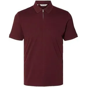 SELECTED Poloshirt SLMFAVE dunkelrot   XXL Herren