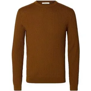 SELECTED Pullover SLMTRAY braun   XXL Herren