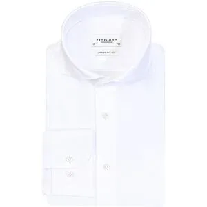 PROFUOMO Hemd Japanese Knitted weiss   41 Herren